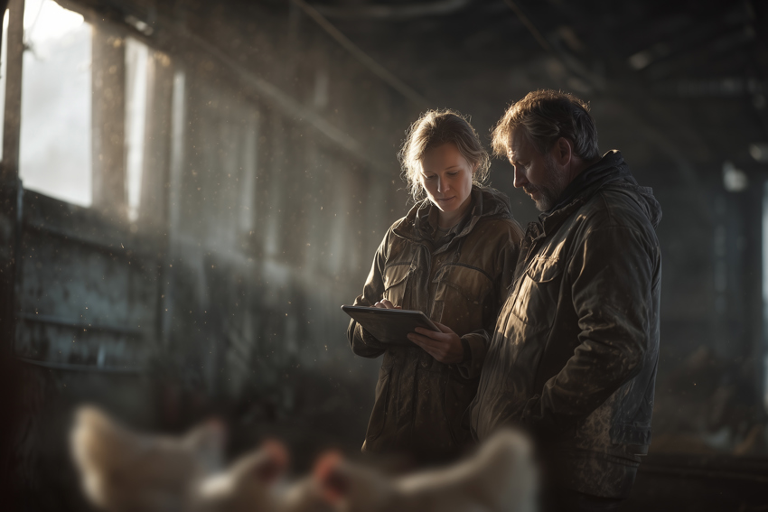 Diskussion i matfågelanläggning