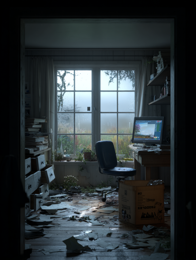 Kontor i kaos efter intrång
