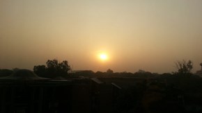 Smog över Delhi