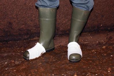 Sockprov på stövlar