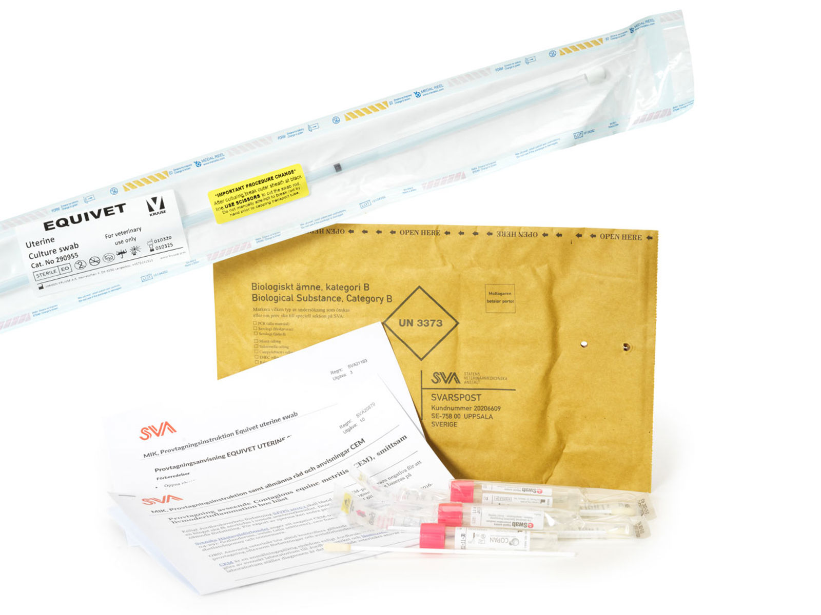 veterinary specimen collection and transport kit
