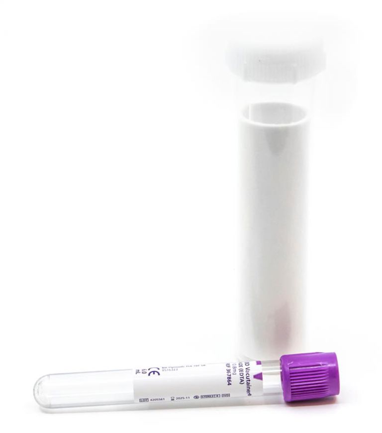 Vacutainerrör med EDTA 6 ml, med hylsa, 1 st - SVA